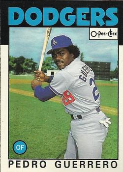1986 O-Pee-Chee Baseball Cards 145     Pedro Guerrero